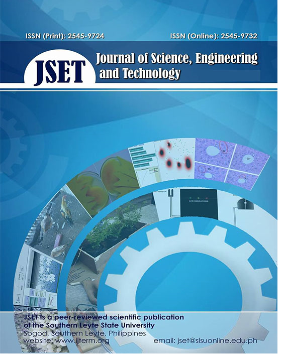 					View Vol. 4 No. 1 (2016): Journal of Science, Engineering and Technology
				