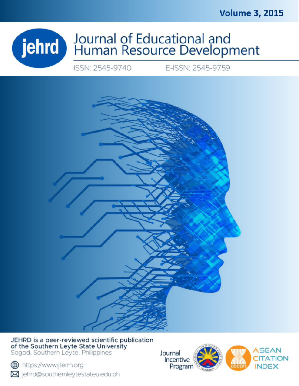 					View Vol. 3 (2015):  Journal of Educational and Human Resource Development
				