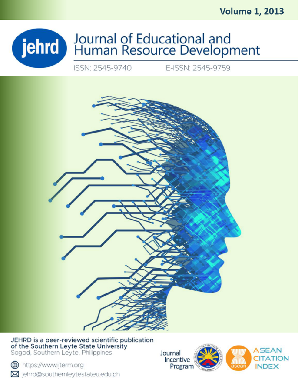 					View Vol. 1 (2013):  Journal of Educational and Human Resource Development
				